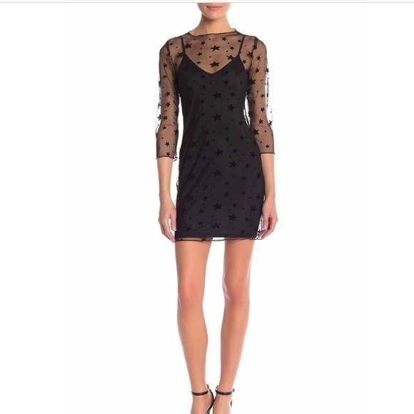 Dreaming about you sheer star mesh dress - Picture 1 of 1
